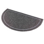 Alfombrilla PVC, Semi-circular, 59 × 35 cm, Antracita