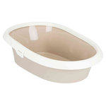 Bandeja Higiénica Paulo 2, 39 × 17 × 58 cm, Marrón grisáceo/ Crema