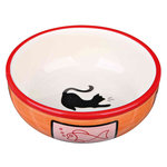 Ceramic bowl, cat, 0.35 l/ø 13 cm