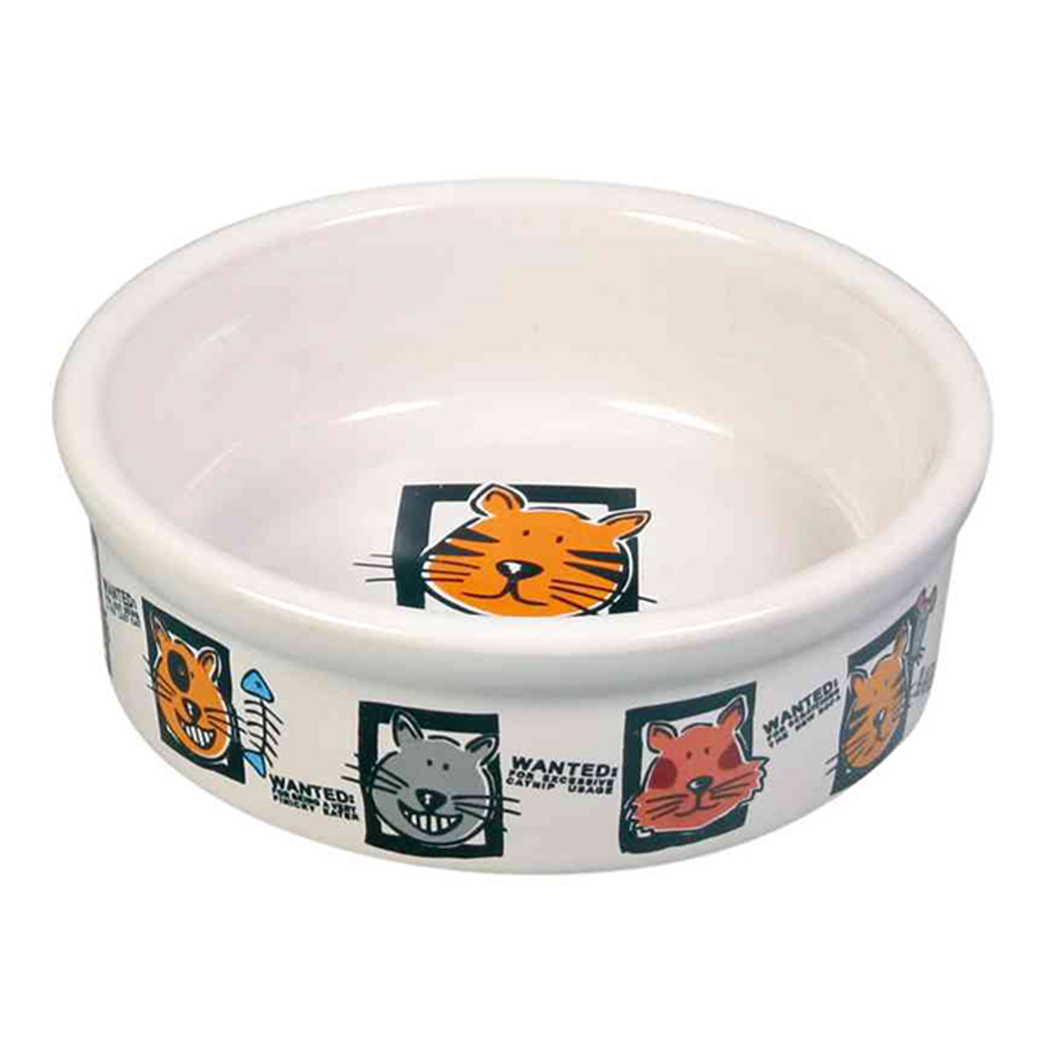 4 ceramic cat bowls 0.2 l o 12 cm white TRIXIE
