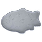 Salvamanteles, Caucho Natural, 35 × 22 cm, Gris