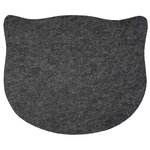 Place mat, felt, 45 × 37 cm, grey