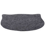 Place mat, felt, 45 × 37 cm, grey