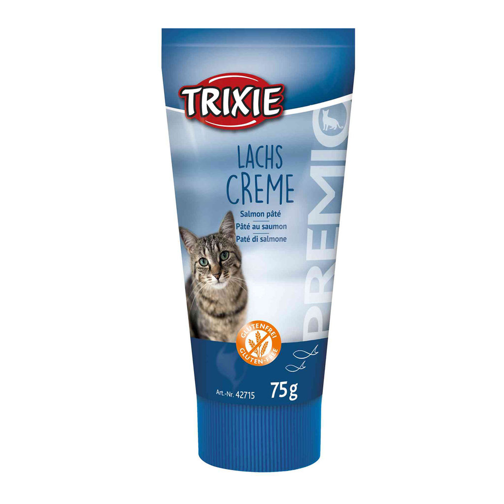 Snack PREMIO Crema Salmón, para Gatos, 75 g