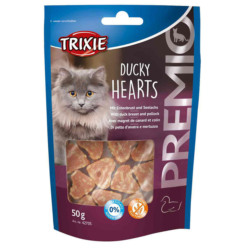 Snack PREMIO Ducky Hearts, Duck/Fish, 50 g