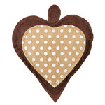 Felt heart with valerian filling, 11 cm