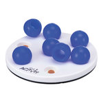 Cat Activity Solitaire, ø 20 cm, white/blue