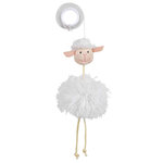 Sheep on an elastic band, plush, 20 cm