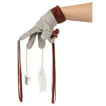 Guante de juego con juguetes, 30 cm, Marrón
