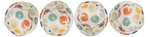 4 Pelotas Juego Leopardo, ø4 cm