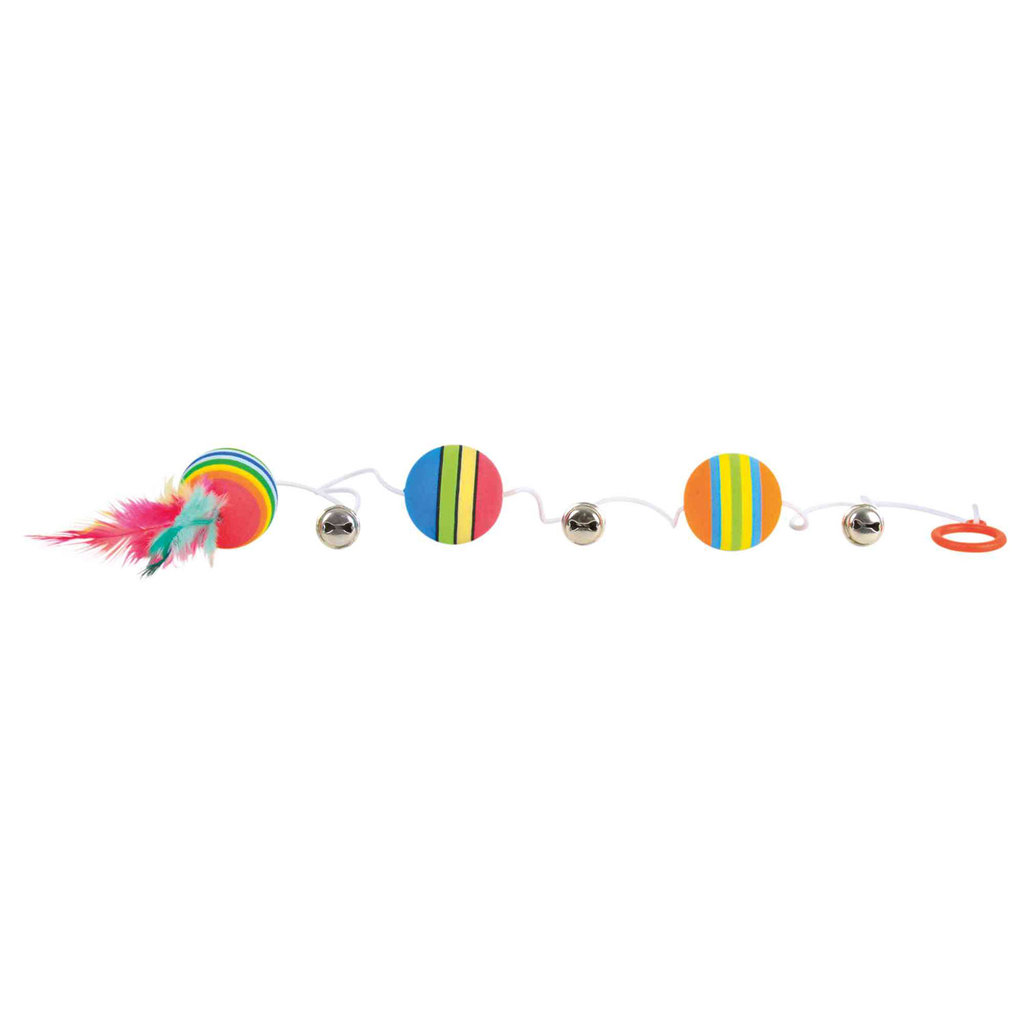 Rainbow balls on an elastic, ø 3.5 × 80 cm