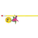 Playing rod with smiley, 50 cm