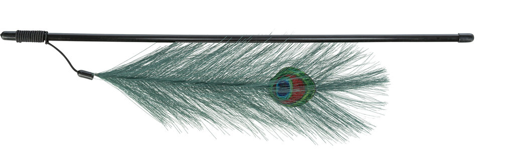 Varita Juego con pluma Pavo Real, 47 cm