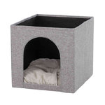 Ella cuddly cave for shelf, 33 cm, grey