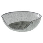 Cueva Suave Luna, Fieltro, 58×39×54 cm, Gris claro