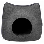 Cueva Suave Cat, Fieltro, 38 × 35 × 37 cm, Gris oscuro