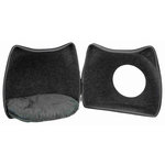 Cat cuddly cave, felt, 38 × 35 × 37 cm, anthracite