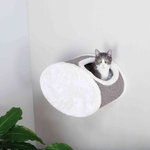 Cuddly cave for wall mounting, 29 cm, white/grey