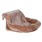 Cama Radiador, Peluche, 46 × 11 × 33 cm, Marrón