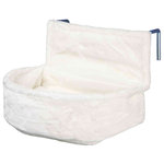 Cama Radiador, Peluche, 45 × 13 × 33 cm, Blanco