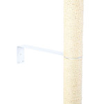 Sujeción Pared para Rascador, S, 43 × 10 × 5/8 cm, Blanco