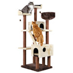 Felicitas scratching post, 190 cm, beige/brown