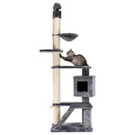 Poste Rascador XXL Tizian, 20–240 cm, Gris