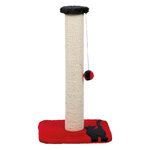 Mendi scratching post, 61 cm, red/black