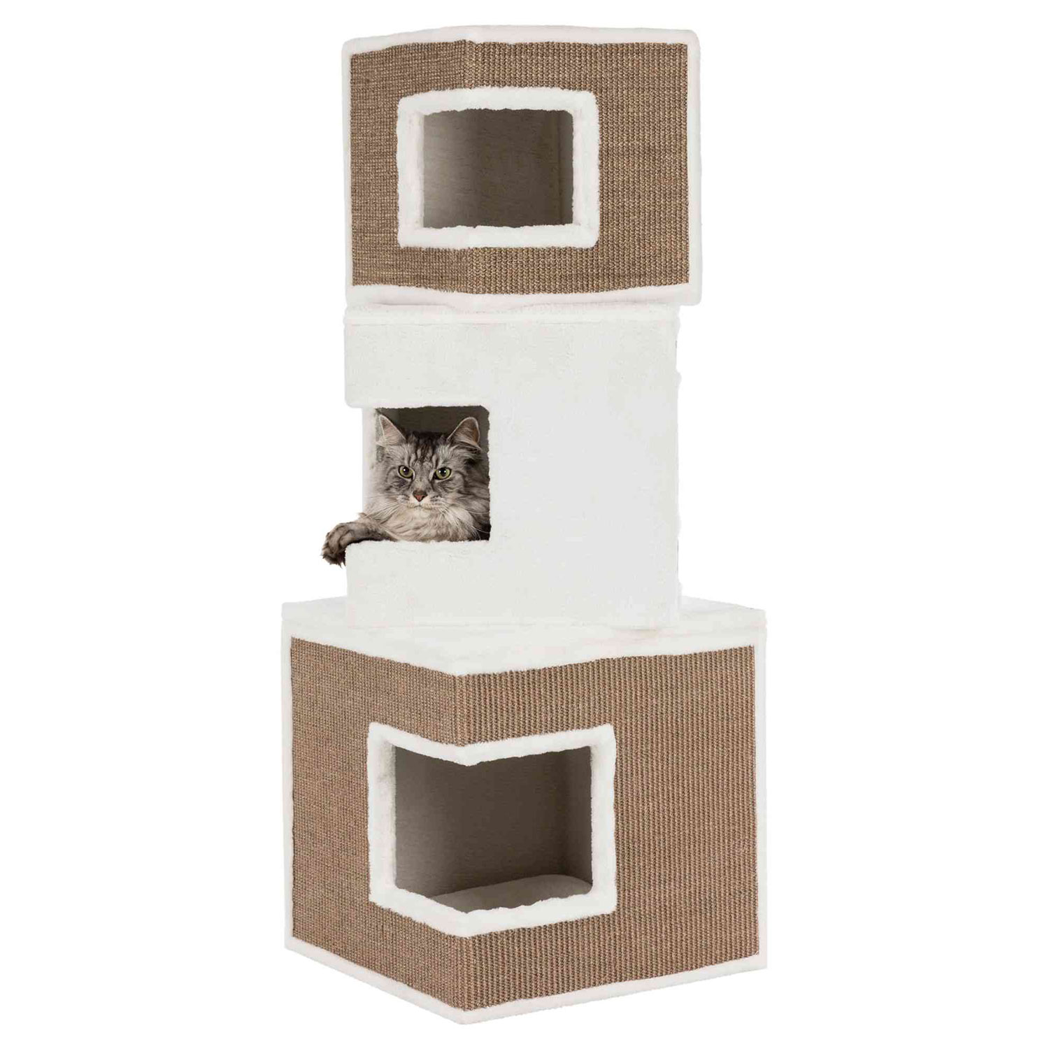 Lilo Cat Tower 123 cm white brown TRIXIE