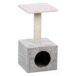 Poste Rascador Zamora, 60 cm, Rosado-Gris