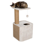 Poste Rascador Lisann, 78 cm, Gris topo claro-Marrón