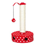 Poste Rascador Felpa, ø27 x 45 cm, Rojo