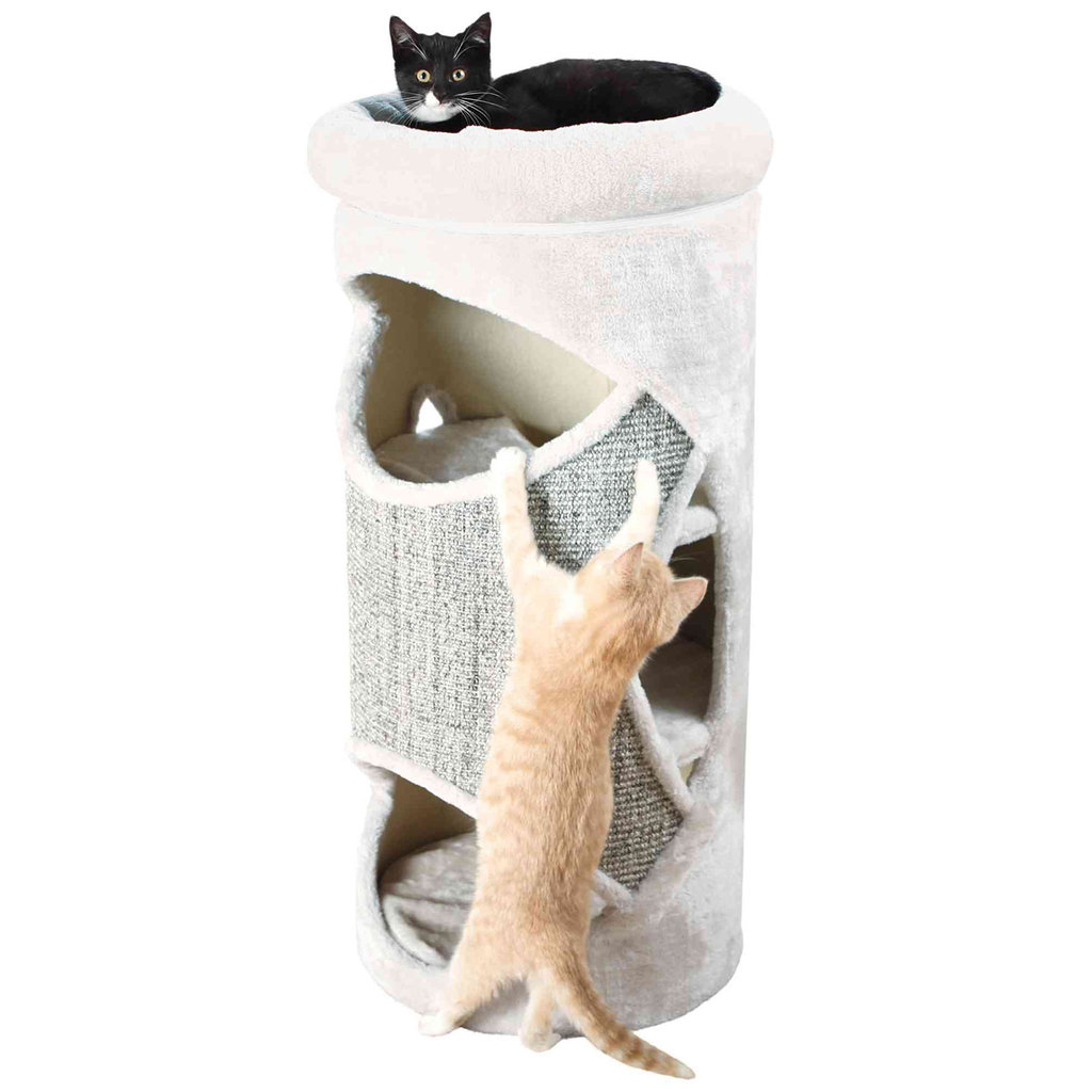 Gracia Cat Tower, 85 cm, light grey/mottled grey