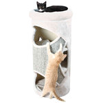 Gracia Cat Tower, 85 cm, light grey/mottled grey