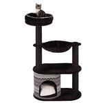Poste Rascador Giada, 112 cm, Negro-Blanco