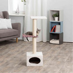 Poste Rascador Cleto, 108 cm, Blanco-Vino tinto