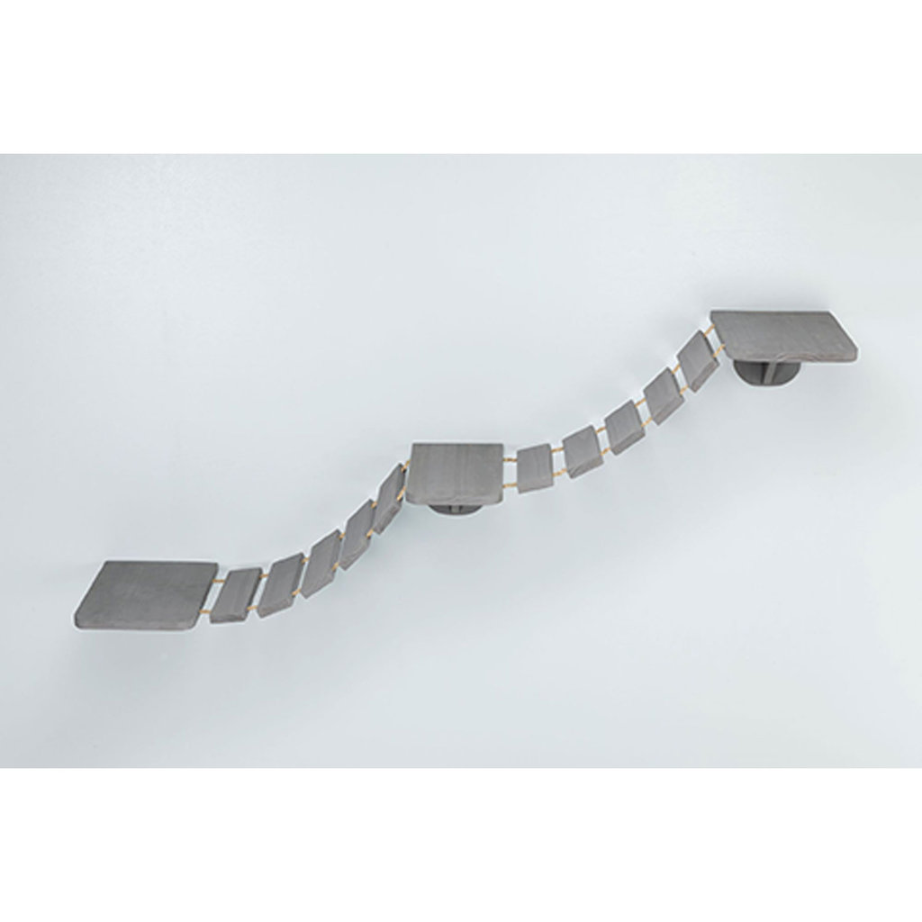 Escalera Gatos Escalada, 150 × 30 cm, Gris