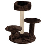 Poste Rascador para gatitos Orla, 68 cm, Marrón