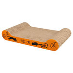Tabla Cartón Rascadora Wild Cat, 41 × 7 × 24 cm, Naranja