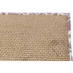 Cartón Rascador con Juguetes, 48 × 25 cm, Rosa