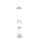 Dispensador Comida, 1, 300 ml/13 × 53 × 13 cm, Plata