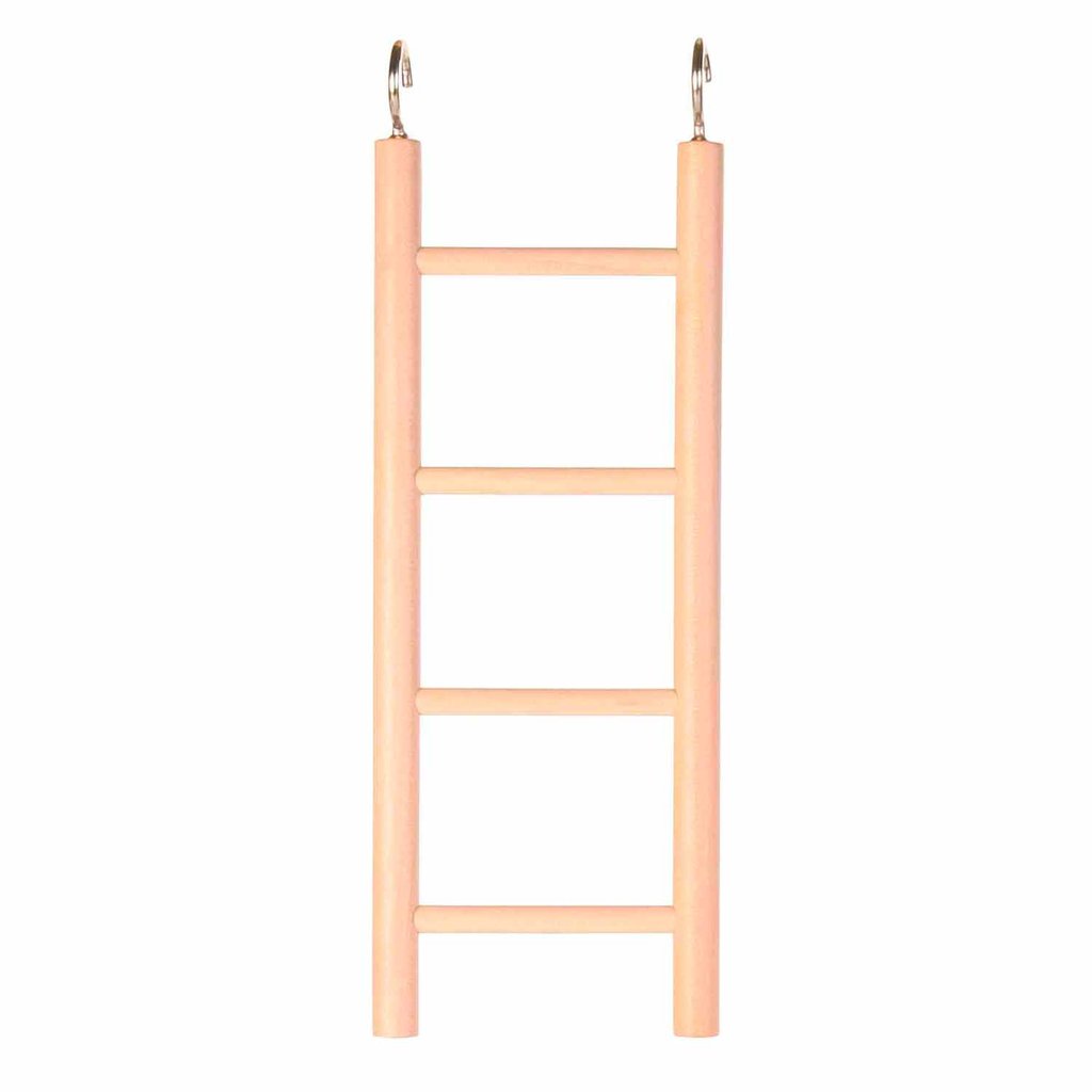 Wooden ladder, 4 rungs/20 cm