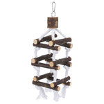 Escalera Pájaros, Natural Living, 34 cm, con gancho
