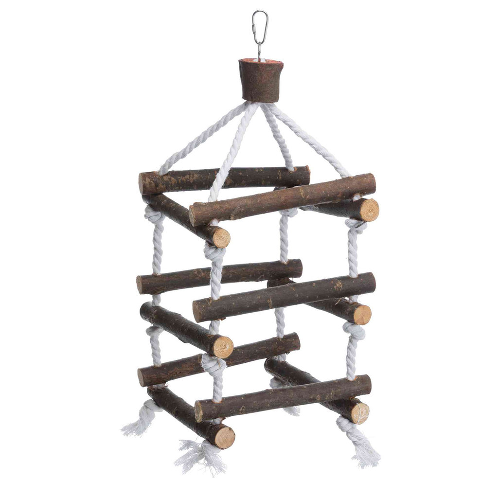 Escalera Pájaros, Natural Living, 51 cm, con gancho