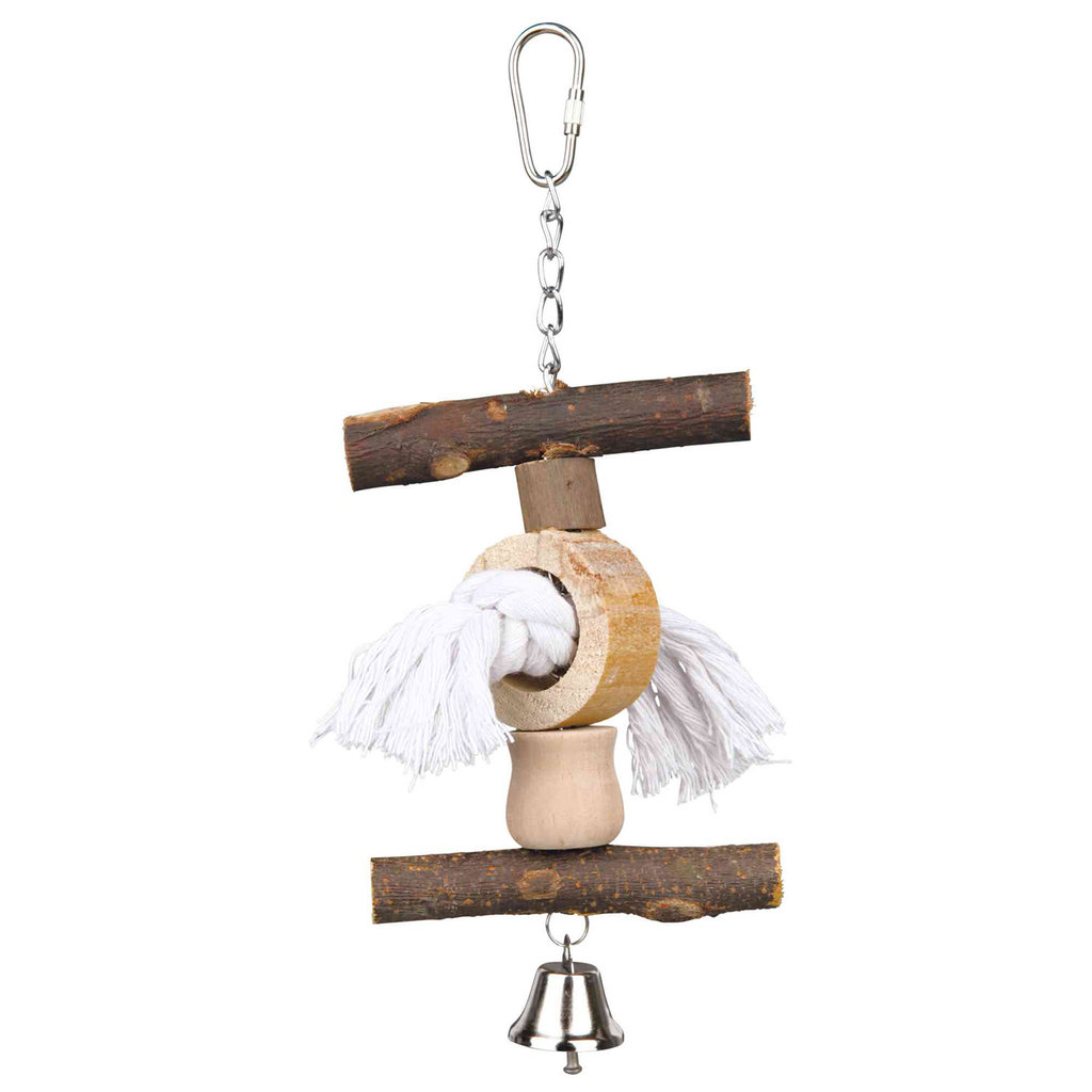 Natural Living toy with bell/rope, 20 cm