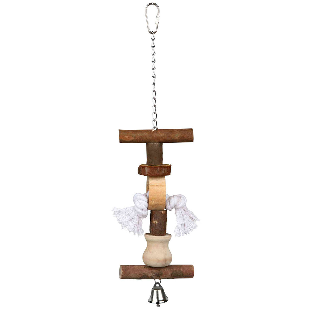 Natural Living toy with bell/rope, 20 cm