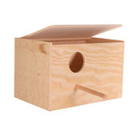 Caja Nido Cotorritas, Madera, 30 x 20 x 20 cm