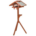 natura bird feeder with stand, 53 × 28 × 53 cm/1.40 m, brown