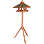 natura bird feeder with stand, ø 65 × 46 cm/1.45 m, brown