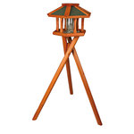 natura bird feeder with stand, ø 50 × 34 cm/1.40 m, brown